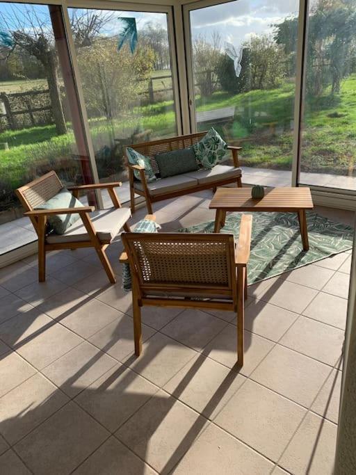 Gite 3 Etoiles Les Gourlines Avec Balneo, Veranda, Piscine Et Garage Avermes Екстер'єр фото